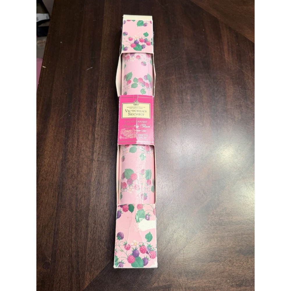 Vintage Victoria's Secret Fragrant Drawer Liners Raspberry Glacé 16x24